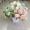 Wholesale of 7 forks of colorful peonies for living room artificial flower and artificial flower decoration Specification image